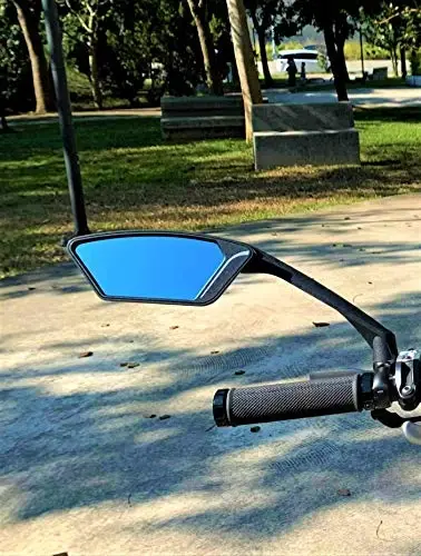 MEACHOW New Scratch Resistant Glass Lens,Handlebar Bike Mirror, Rotatable Safe Rearview Mirror, Bicycle Mirror,ME-010 - 5