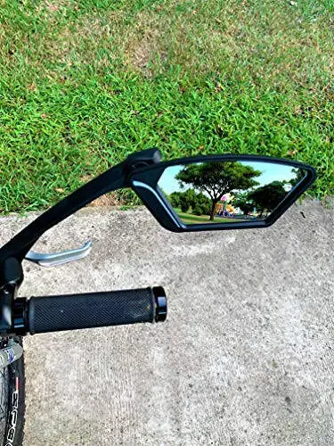 MEACHOW Yangi Chizilishga Chidamli Shisha Linsali, Rulga O'rnatilgan Velosiped Ko'zg'u, Aylanuvchi Xavfsiz Orqa Ko'zg'u, Velosiped Ko'zg'u, ME-010 - 5