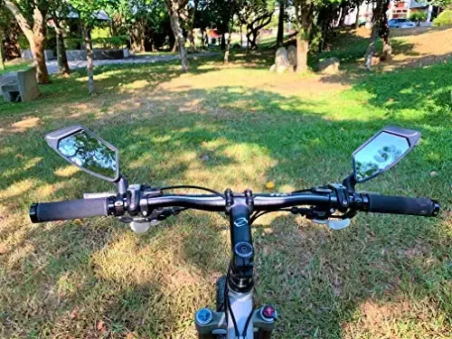 MEACHOW New Scratch Resistant Glass Lens,Handlebar Bike Mirror, Rotatable Safe Rearview Mirror, Bicycle Mirror,ME-010 - 7