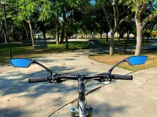 MEACHOW New Scratch Resistant Glass Lens,Handlebar Bike Mirror, Rotatable Safe Rearview Mirror, Bicycle Mirror,ME-010 - 6