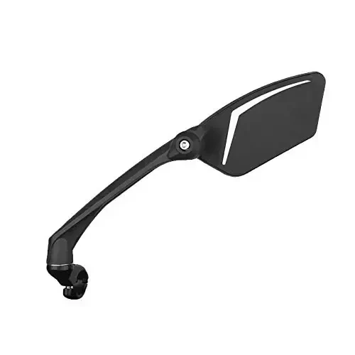 MEACHOW New Scratch Resistant Glass Lens,Handlebar Bike Mirror, Rotatable Safe Rearview Mirror, Bicycle Mirror,ME-010 