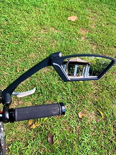 MEACHOW New Scratch Resistant Glass Lens,Handlebar Bike Mirror, Rotatable Safe Rearview Mirror, Bicycle Mirror,ME-010 - 4