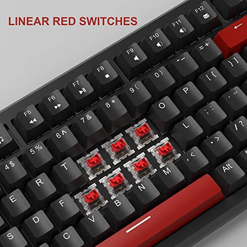 Mechanical Gaming Keyboard and Mouse, MageGee STAR98 Rainbow LED Backlit Wired Gaming Keyboard with Red Switches, 7-Color Breathing PC Gaming Mouse for Computer, Windows, Laptop (Black) - 3