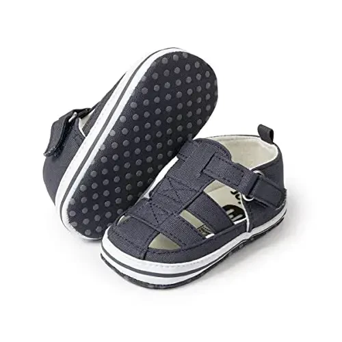 Meckior Baby Infant Boy Girl Sandals Newborn Non-Slip Soft Rubber Sole Sandals for Baby Boys Open-Toe Outdoor Casual Summer First Walkers Shoes - MECKIOR