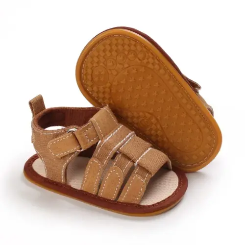 Meckior Baby Infant Boy Girl Sandals Newborn Non-Slip Soft Rubber Sole Sandals for Baby Boys Open-Toe Outdoor Casual Summer First Walkers Shoes 