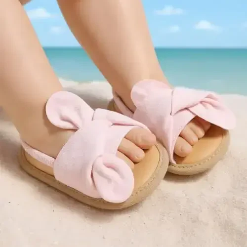 Meckior Infant Baby Girls Boys Summer Sandals Open Toe Lace Princess Dress Wedding Flats Shoes Newborn Toddler Soft Non-slip Sole First Walker Crib Shoes - Modazone (1)