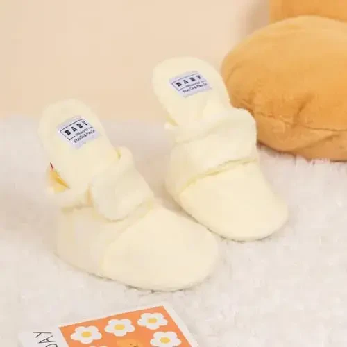 Meckior Newborn Infant Baby Girls Boys Warm Fleece Winter Booties First Walkers Slippers Shoes - 5