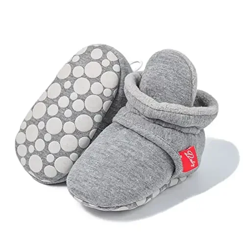 Meckior Newborn Infant Baby Girls Boys Warm Fleece Winter Booties First Walkers Slippers Shoes - MECKIOR