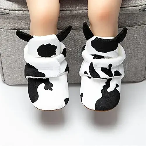 Meckior Newborn Infant Baby Girls Boys Warm Fleece Winter Booties First Walkers Slippers Shoes - 4