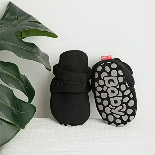 Meckior Newborn Infant Baby Girls Boys Warm Fleece Winter Booties First Walkers Slippers Shoes - 6