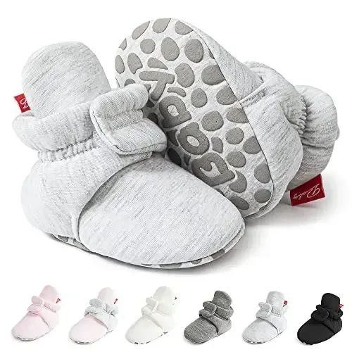 Meckior Newborn Infant Baby Girls Boys Warm Fleece Winter Booties First Walkers Slippers Shoes - 3