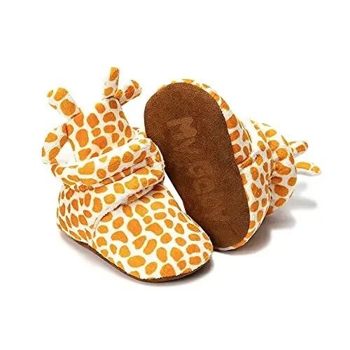 Meckior Newborn Infant Baby Girls Boys Warm Fleece Winter Booties First Walkers Slippers Shoes - 4