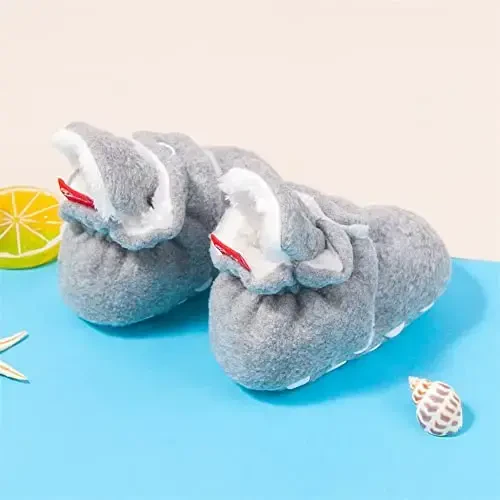 Meckior yangi tug'ilgan chaqaloq qizlar bolalar iliq jun qishki etiklar birinchi yuruvchilar shippaklari poyabzallari - 4