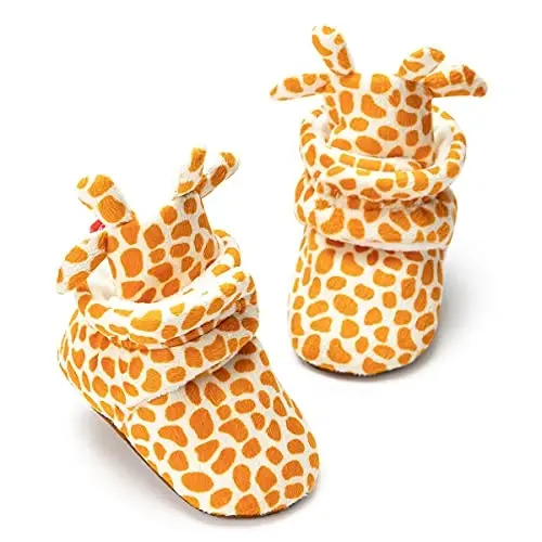 Meckior Newborn Infant Baby Girls Boys Warm Fleece Winter Booties First Walkers Slippers Shoes - 1