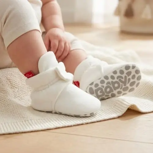 Meckior Newborn Infant Baby Girls Boys Warm Fleece Winter Booties First Walkers Slippers Shoes - MECKIOR (1)