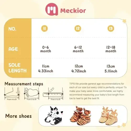 Meckior Newborn Infant Baby Girls Boys Warm Fleece Winter Booties First Walkers Slippers Shoes - MECKIOR (1)