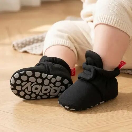 Meckior Newborn Infant Baby Girls Boys Warm Fleece Winter Booties First Walkers Slippers Shoes - MECKIOR