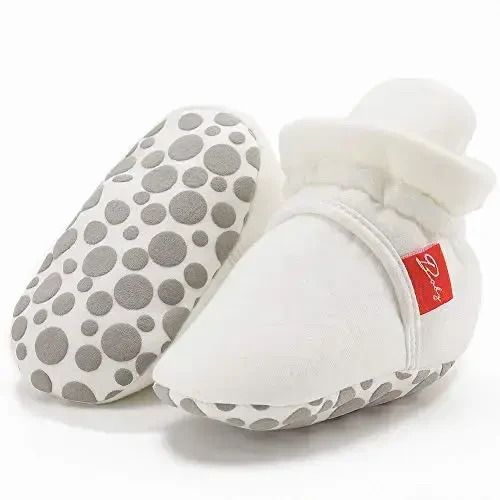 Meckior Newborn Infant Baby Girls Boys Warm Fleece Winter Booties First Walkers Slippers Shoes - 5