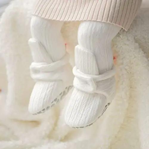 Meckior Newborn Infant Baby Girls Boys Warm Fleece Winter Booties First Walkers Slippers Shoes - 5