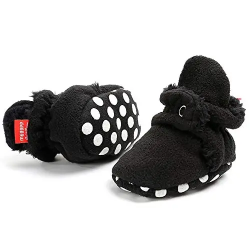 Meckior Newborn Infant Baby Girls Boys Warm Fleece Winter Booties First Walkers Slippers Shoes - 3