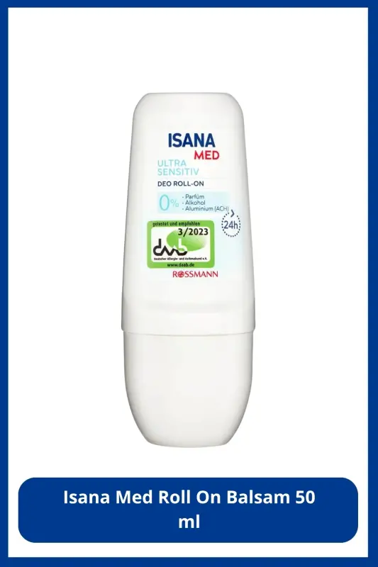 Med Balsam Roll-on Ultra Sezgir 24 soat 50 ml - ISANA