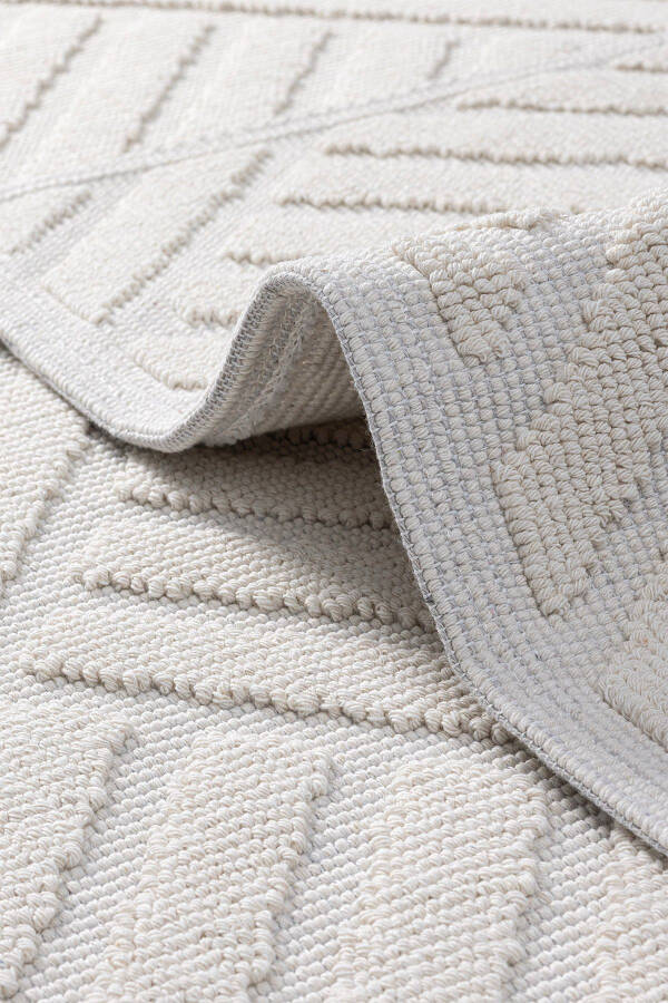 Medea Cream 2 Piece Cotton Bath Mat Set 60x100 60x50 8594 - 6