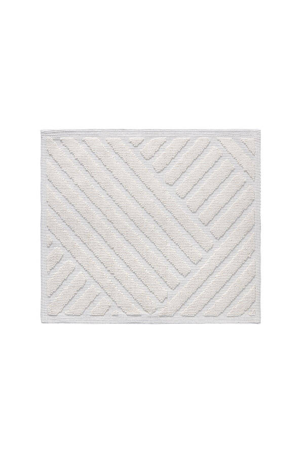 Medea Cream 2 Piece Cotton Bath Mat Set 60x100 60x50 8594 - 3