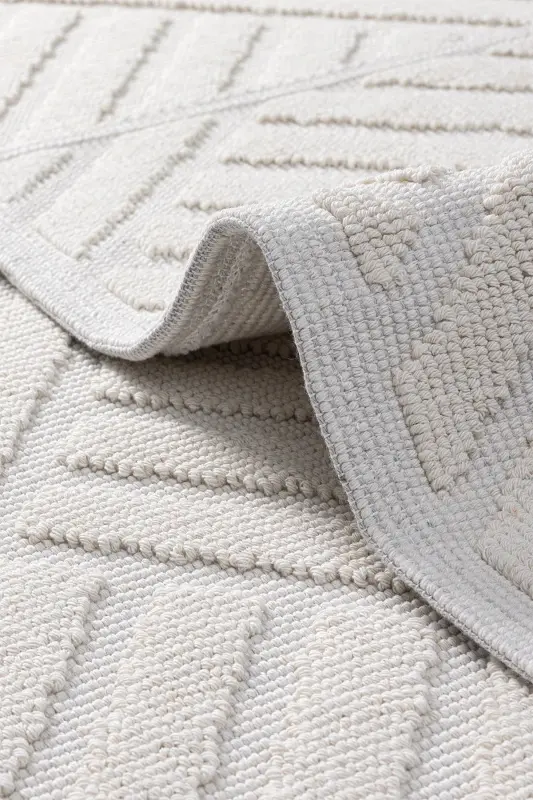 Medea Cream 2 Piece Cotton Bath Mat Set 60x100 60x50 8594 - 2