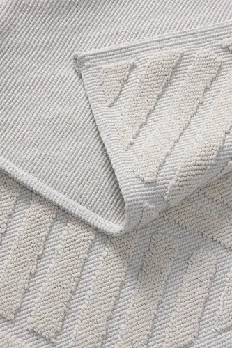 Medea Cream 2 Piece Cotton Bath Mat Set 60x100 60x50 8594 - 3