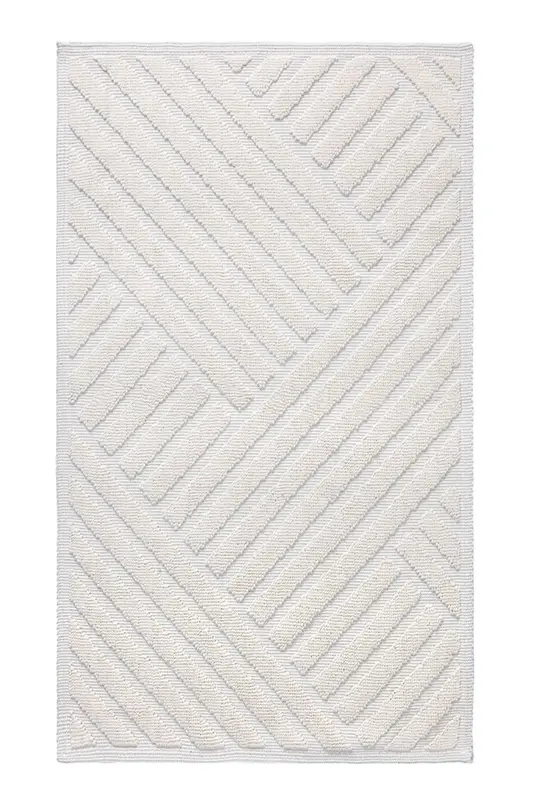 Medea Cream 2 Piece Cotton Bath Mat Set 60x100 60x50 8594 - 6