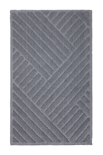 Medea Gri 2li Pamuk Banyo Paspas Takımı 60x100 60x50 8593 - Modazone (1)