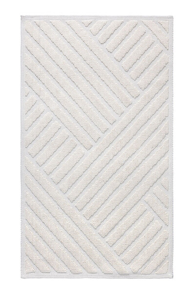 Medea Krem 2 dona Paxta Vanna Xonasi Gilam To'plami 60x100 60x50 8594 - 10