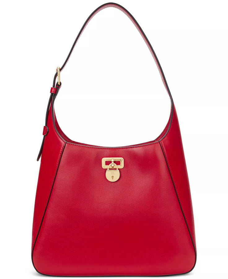 Medium Leather Tanner Shoulder Bag Festive Red - 1