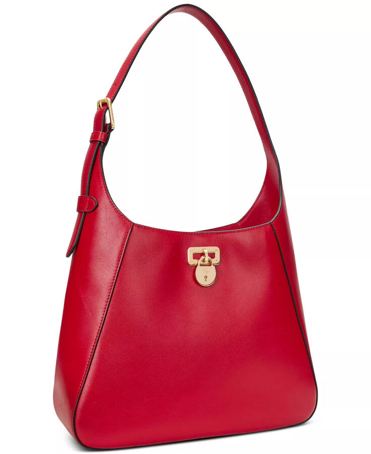 Medium Leather Tanner Shoulder Bag Festive Red - 3