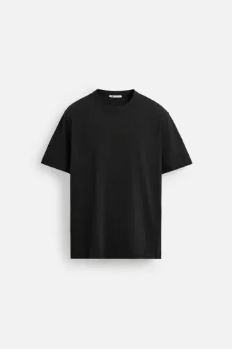 MEDIUM WEIGHT BASIC T-SHIRT - Black - 6