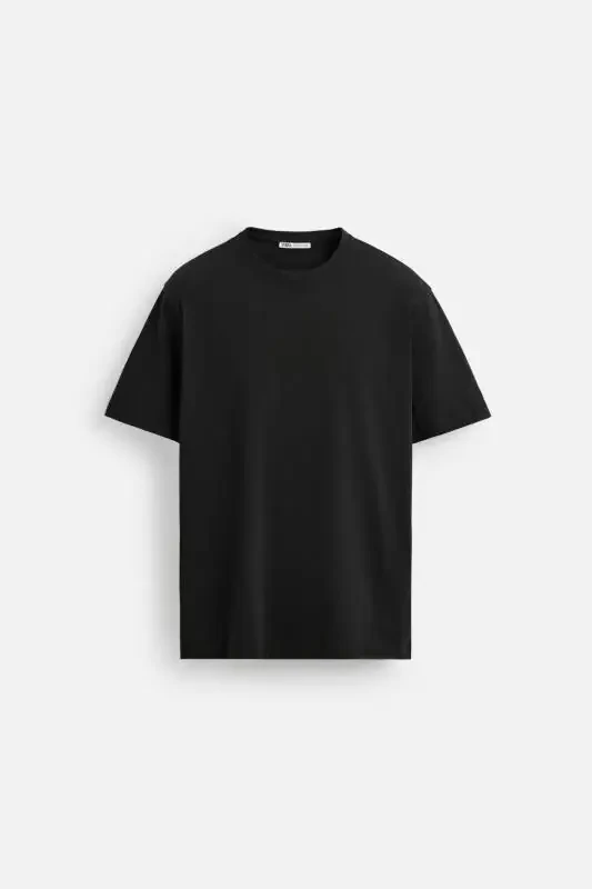 MEDIUM WEIGHT BASIC T-SHIRT - Black - 6