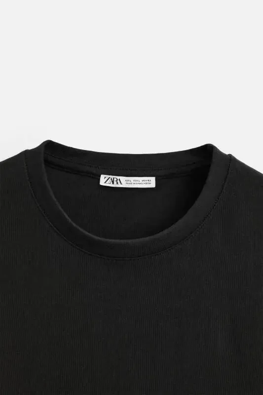 MEDIUM WEIGHT BASIC T-SHIRT - Black - 8