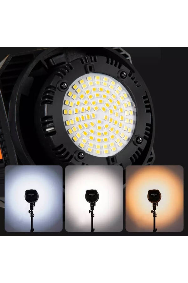 Mega Lux Photo Studio LED Continuous Video Light 65cm Bowens Lantern Style Softbox + 2.1m Tripod - 5