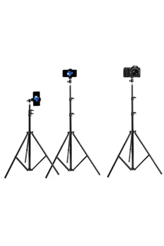 Mega Paket Bluetooth Kumandalı 10 duymli Ring Light Youtuber Tiktok Led Telefon ushlagichli 2.1mt Tripod-MEGA PAKET 10 - 3