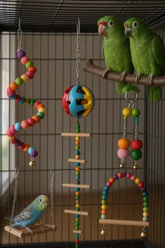 Mega Swing Toy Set of 6 for Budgies and Similar Sized Birds - PAMEPAW (1)