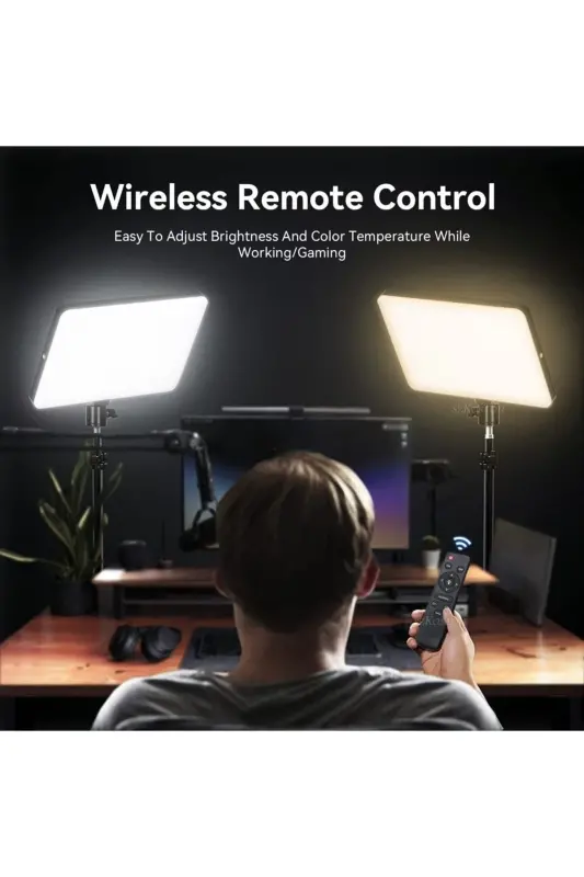 Megalux Profesyonel Fotoğraf Ve Video Için Çekim Işığı Ring Lıght Stüdyo 18 Inç +2,1 Metre Tripod-KARE SİYAH 18 - 4