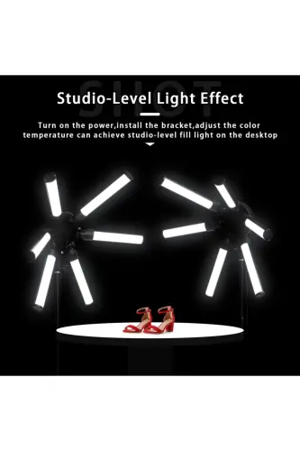 Megalux Yıldız Led Profesyonel Fotoğraf Video Youtuber Tiktoker Fenomen Çekim Sütüdyo Işığı-YILDIZ LED - 6