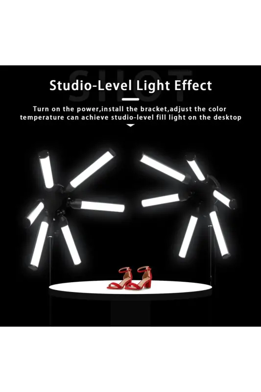 Megalux Yıldız Led Profesyonel Fotoğraf Video Youtuber Tiktoker Fenomen Çekim Sütüdyo Işığı-YILDIZ LED - 6