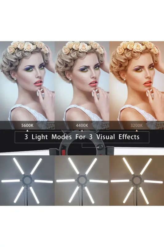 Megalux Yıldız Led Profesyonel Fotoğraf Video Youtuber Tiktoker Fenomen Çekim Sütüdyo Işığı - YILDIZ LED - 8