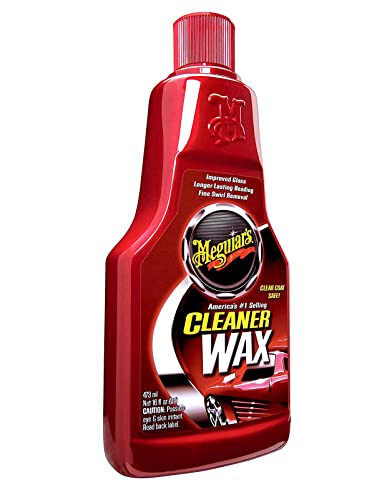 Meguiar's Cleaner Wax - Liquid Car Wax, Cleans, Polishes and Protects Your Vehicle - Easy to Use, Long-lasting Shine - 16 Oz - 8