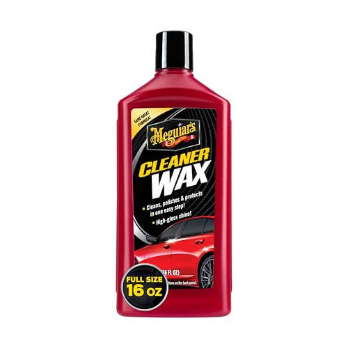 Meguiar's Cleaner Wax - Liquid Car Wax, Cleans, Polishes and Protects Your Vehicle - Easy to Use, Long-lasting Shine - 16 Oz - 1