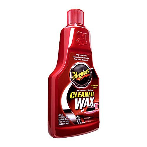 Meguiar's Cleaner Wax - Жидкий воск для автомобиля, очищает, полирует и защищает ваш автомобиль - прост в использовании, долговечный блеск - 473 мл - Meguiar's