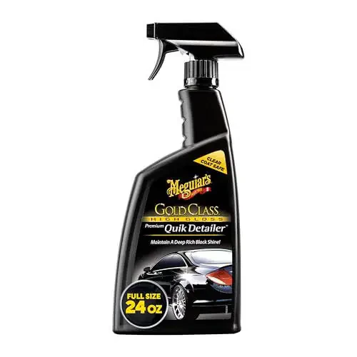 Meguiar's G7624 Gold Class High Gloss Premium Quik Detailer - 24 Oz Spray Bottle - 6