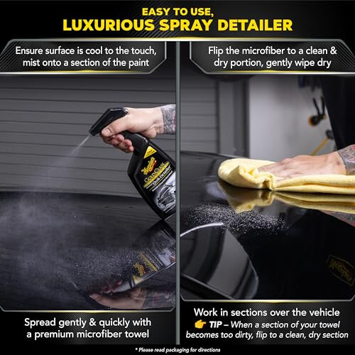 Meguiar's Gold Class High Gloss Premium Quik Detailer, High Lubricity Automotive Quick Detailer Spray that Preserves Wax and Leaves a Deep Dark Shine, 24 Oz Spray Bottle - Meguiar's (1)