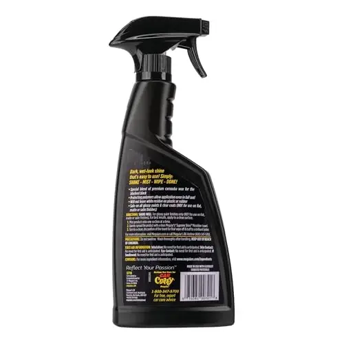 Meguiar's G7716 Gold Class Carnauba Quik Wax, Special Blend for Richness and Shine, Clear Coat Safe Meguiar's Quik Wax, Spray that Leaves Lasting Results without Residue, 16 Oz Containe (Pack of 6) - 2